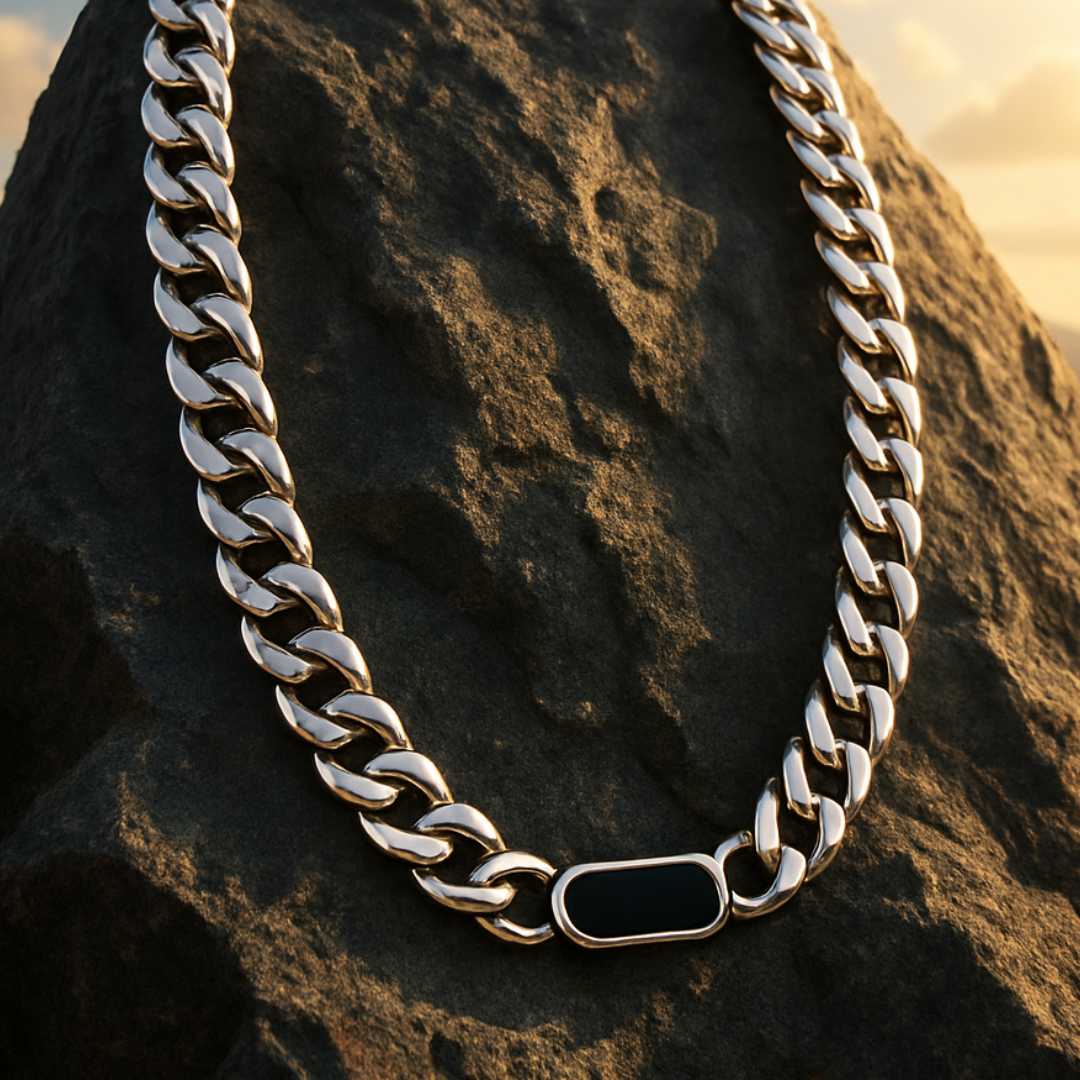 Titanlink Onyx Neck Chain