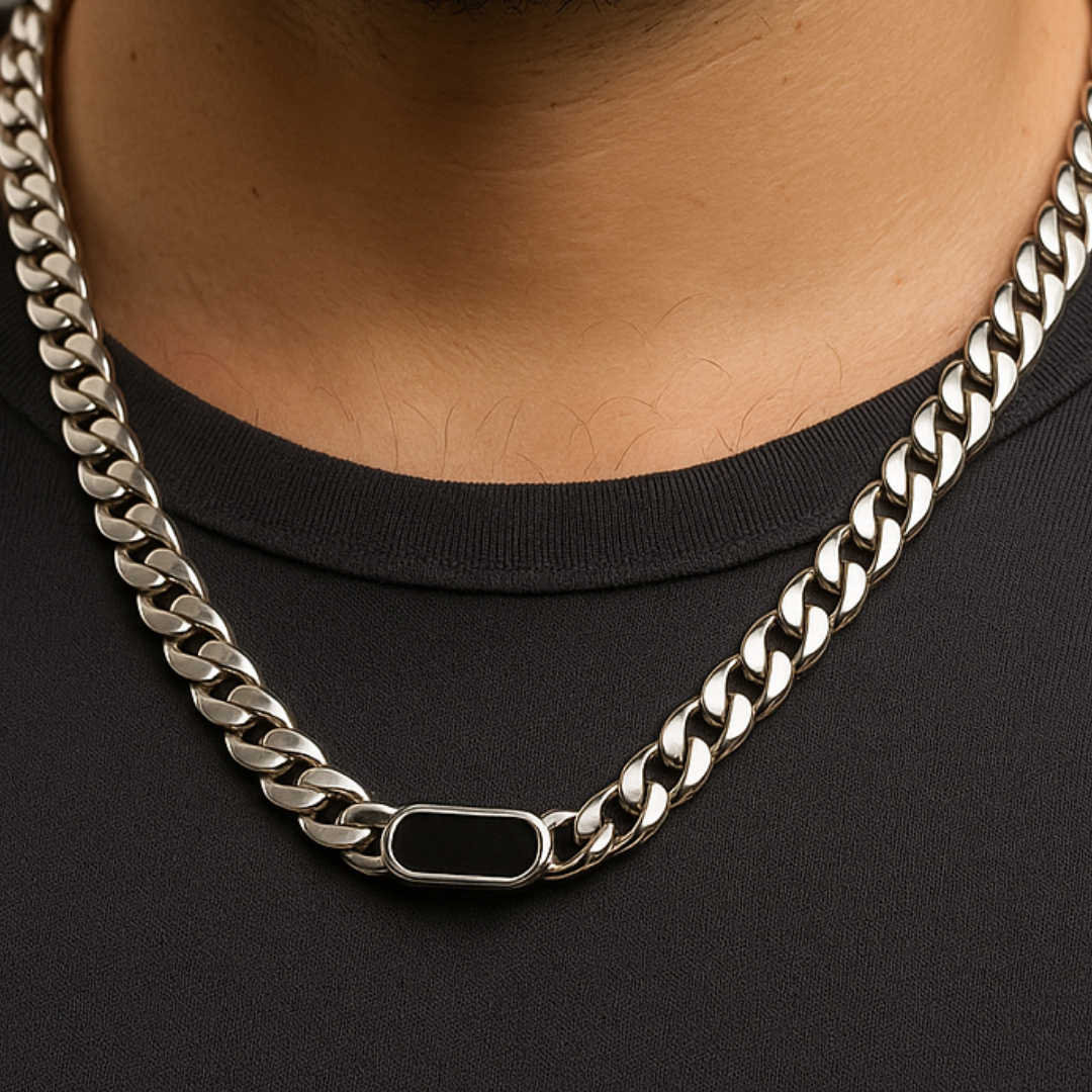 Titanlink Onyx Neck Chain