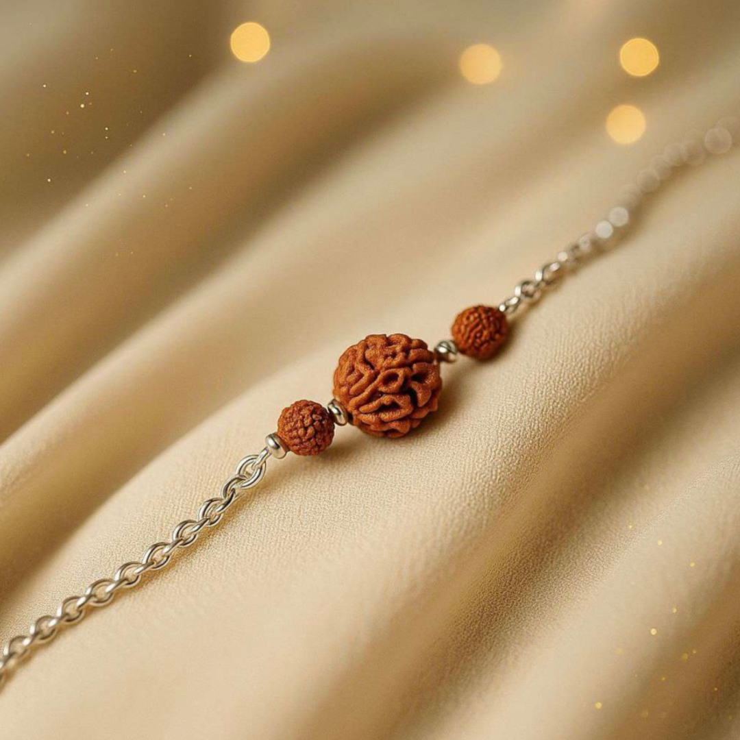 Rudraksh 925 Silver Bracelet