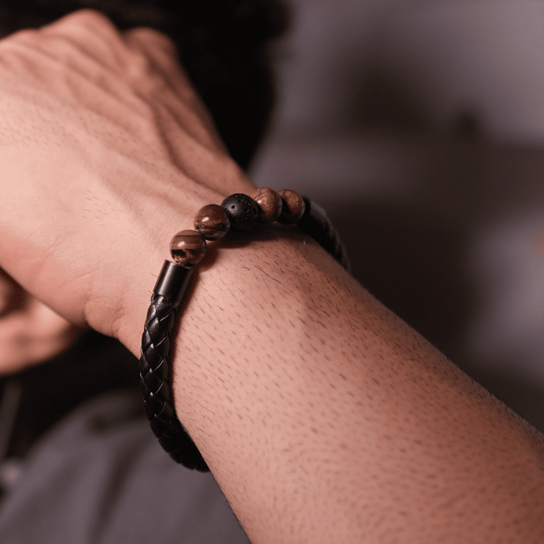 Inner Planetary Leather Bracelet