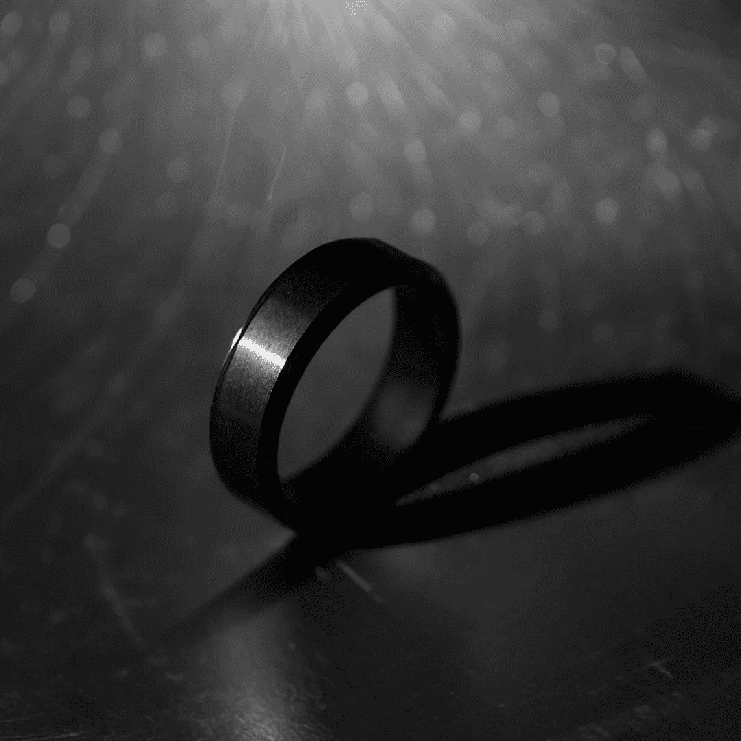 Black Cosmic Path Ring