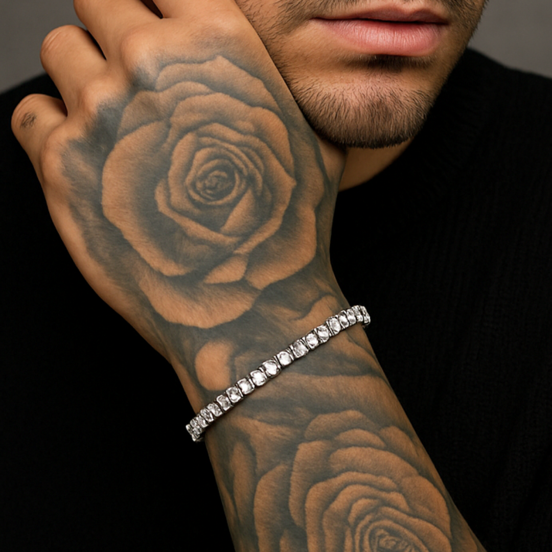 Men's Bold Ice Tennis Bracelet