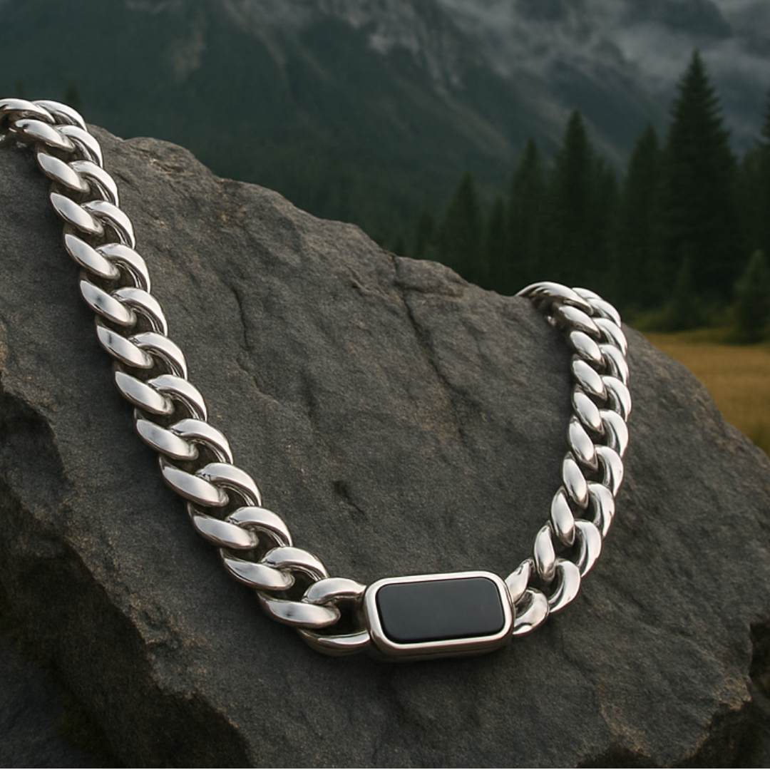 Titanlink Onyx Neck Chain