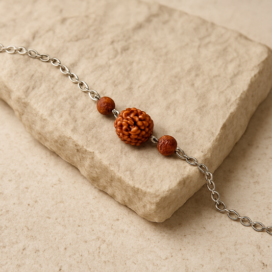 Rudraksh 925 Silver Bracelet