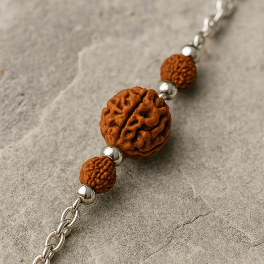 Rudraksh 925 Silver Bracelet