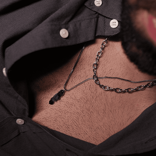 Silver Dream Feather Neckpiece