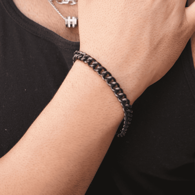 Carbon Black Soul Chain Bracelet