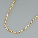 Cubical Interlocked Neck Chain Gold