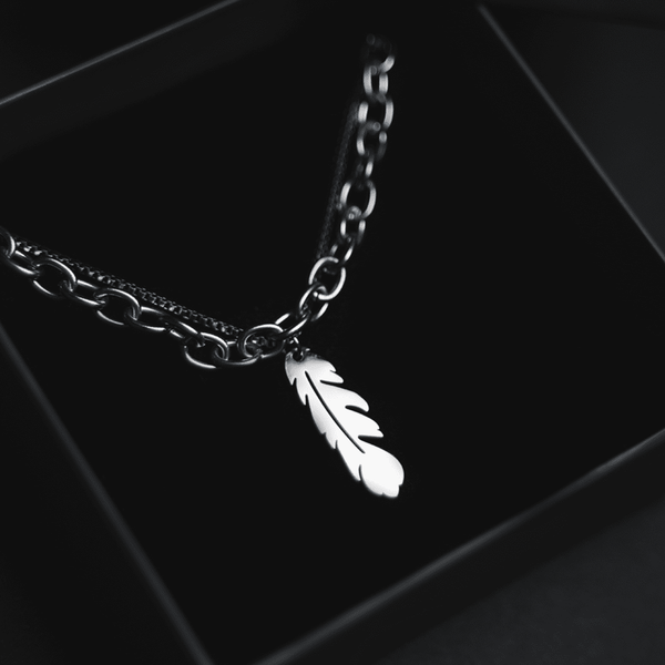 Silver Dream Feather Neckpiece