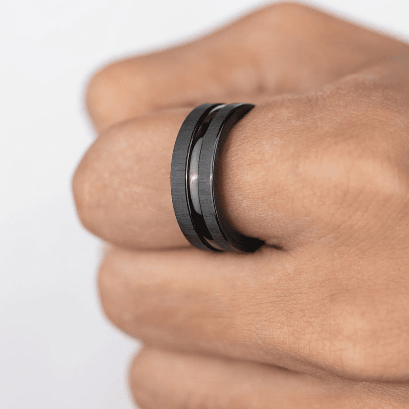 Black Titanium Noir Ring