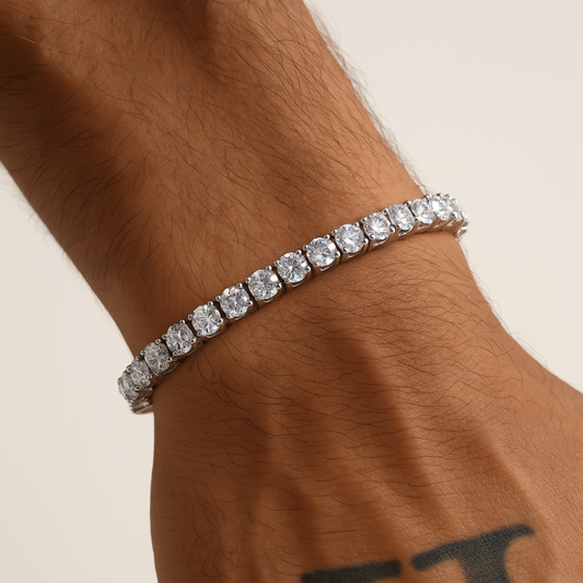 Men's Bold Ice Tennis Bracelet