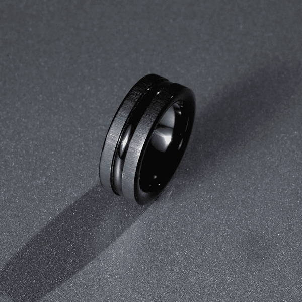 Black Titanium Noir Ring