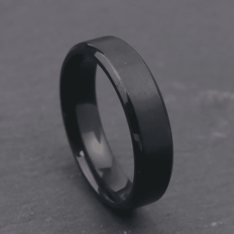 Black Cosmic Path Ring