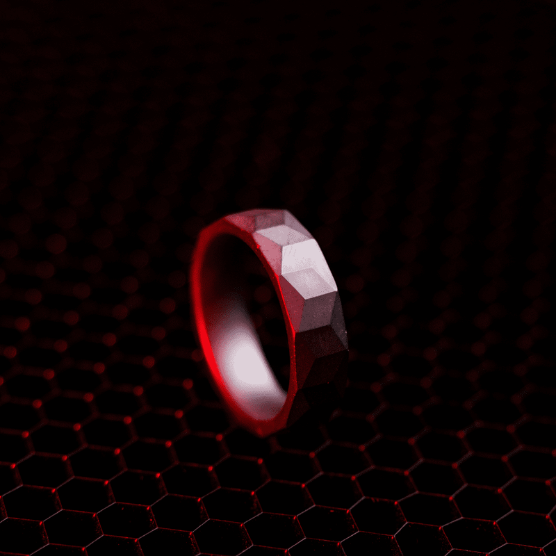 Matte Black Ceramic Triad Ring