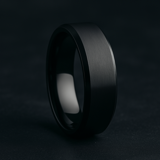 Black Cosmic Path Ring